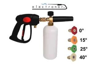 Pistola Corta + Foam Lance + Picos Para Hidrolavadora Anovvi 610