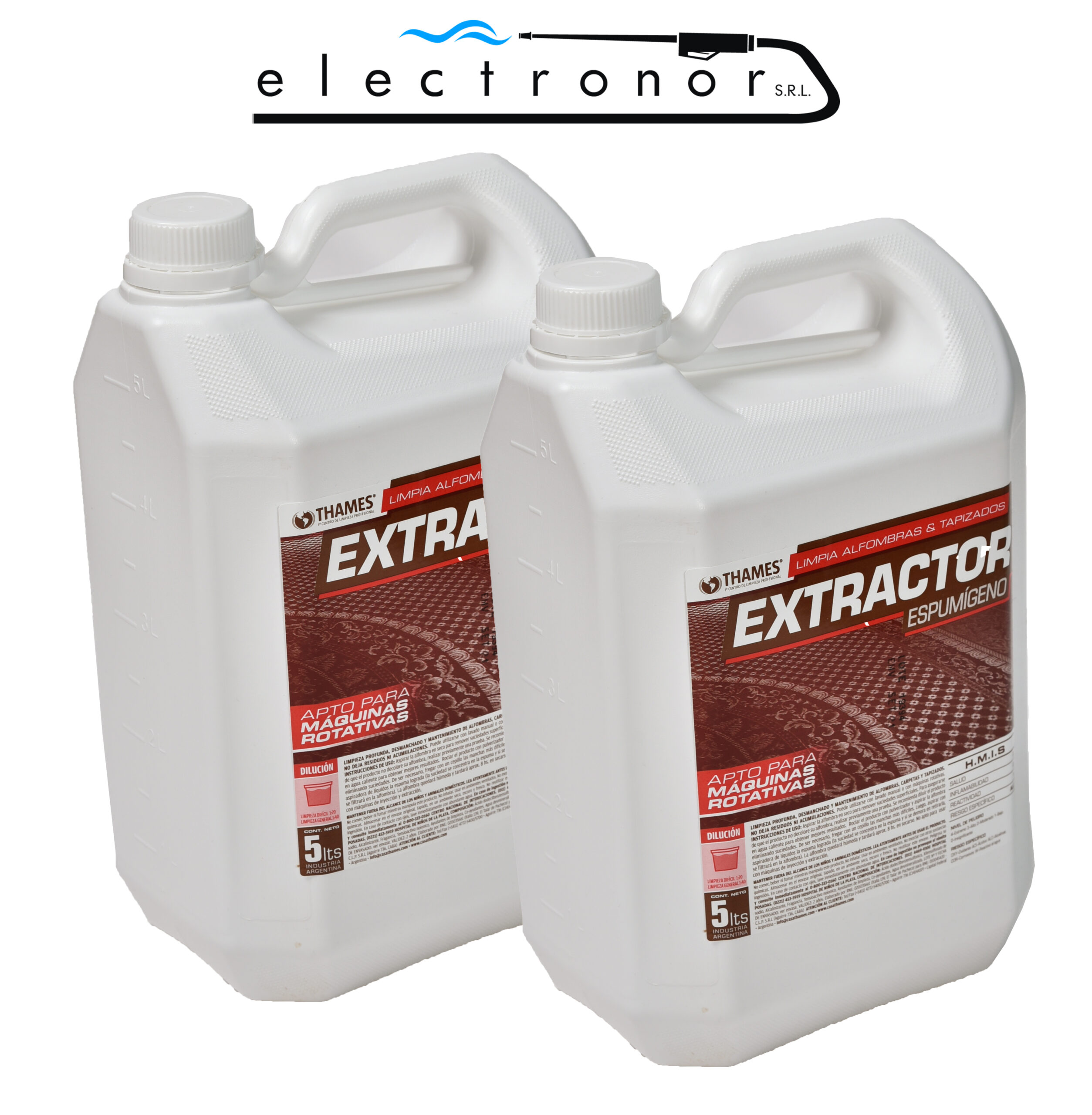 Limpia Alfombras Liquido Tapizados Espumigeno Extractor 5 Litros - Imagen 2
