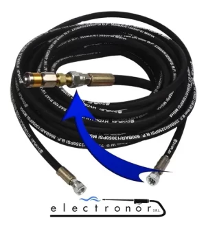 Manguera Destapa Cañerias Giratorio X 10mts para Hidrolavadoras Profesional Malla de Acero