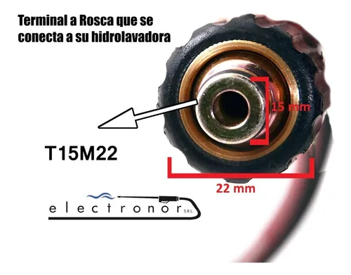 Manguera Para Hidrolavadora Universal Varios Acoples X 10 MTS - Imagen 3