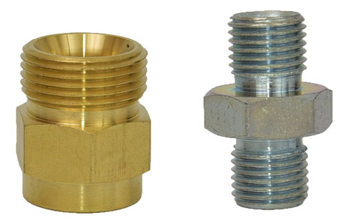 Niple + Entrerrosca Para Unir Mangueras De Hidrolavadoras