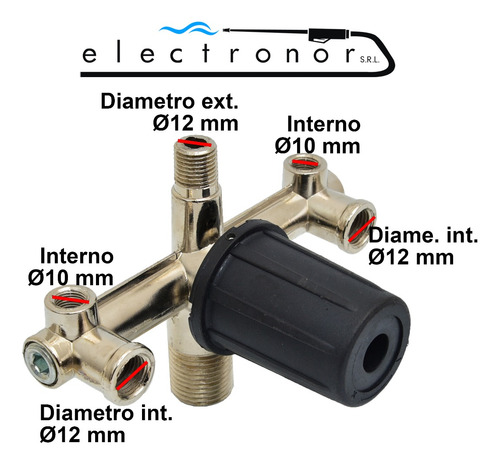 Kit Automatico Presostato 1 Via + Base Compresor Aire Grifo - Imagen 2