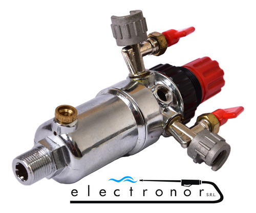 Regulador Presion Completo Compresor Lusqtoff Lc30100 V Marc - Imagen 3
