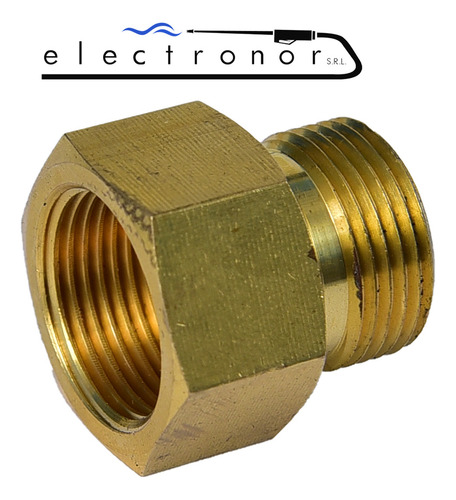 Adaptador Buje Hidrolavadoras M22 T14 Macho X 1/2 Bsp Hembra - Imagen 4