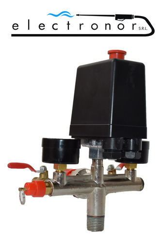 Kit Automatico Presostato 1 Via + Base Compresor Aire Grifo - Imagen 7