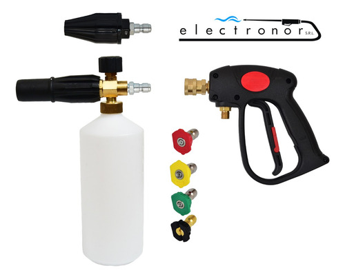 Pistola Corta + Foam Lance + Picos Hidrolavadora Annovi - Imagen 2