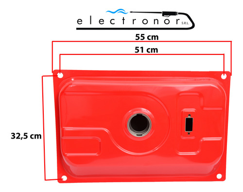Tanque Grupo Generador Gamma Elite Ge3457 3500 Rojo - Imagen 3