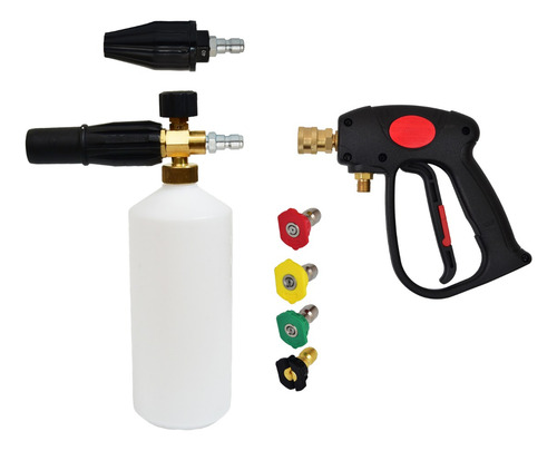 Pistola Corta + Foam Lance + Picos Hidrolavadora Annovi