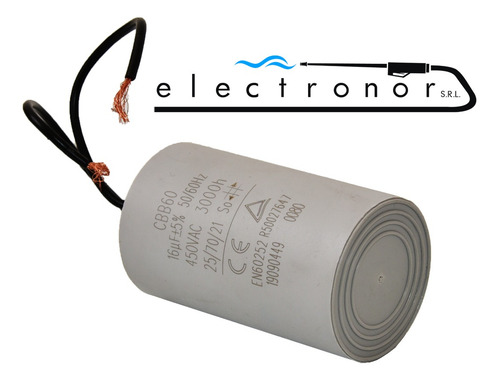 Capacitor Electrolitico Bomba Centrifuga Gamma Cp80 16uf - Imagen 4