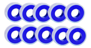 Rollo Cinta Teflón 1/2 X 10 Metros X 10 Unidad Alta Densidad