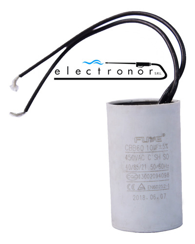 Capacitor 10 Mf Uf 450v Compresor Lusqtoff 40100 40200 Orig - Imagen 2