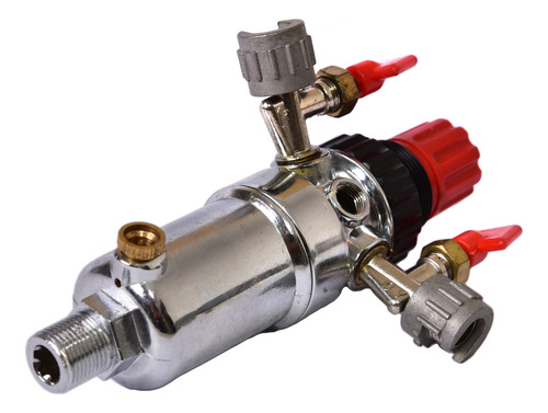 Regulador Presion Completo Compresor Lusqtoff Lc30100 V Marc - Imagen 2