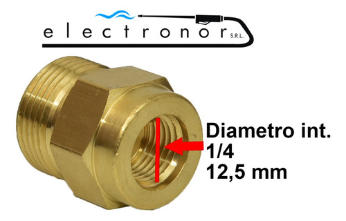 Niple + Entrerrosca Para Unir Mangueras De Hidrolavadoras - Imagen 4