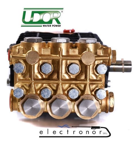 Bomba Hidrolavadora 360bar 21lts Udor Italia Para Motor 20hp - Imagen 3