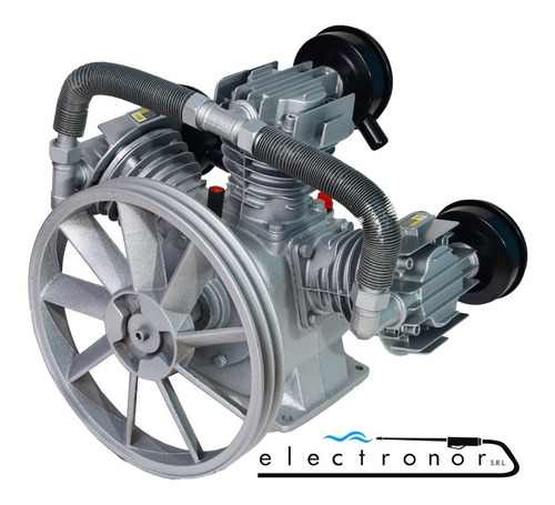 Cabezal Compresor 10 Hp 500 Litros Baja Baja Tricilindrico - Imagen 3