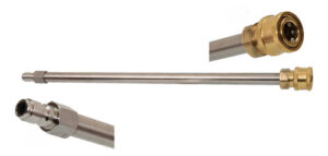 Media Lanza Caño Inox Extensión Lava Chasis Hidro Acople 1/4