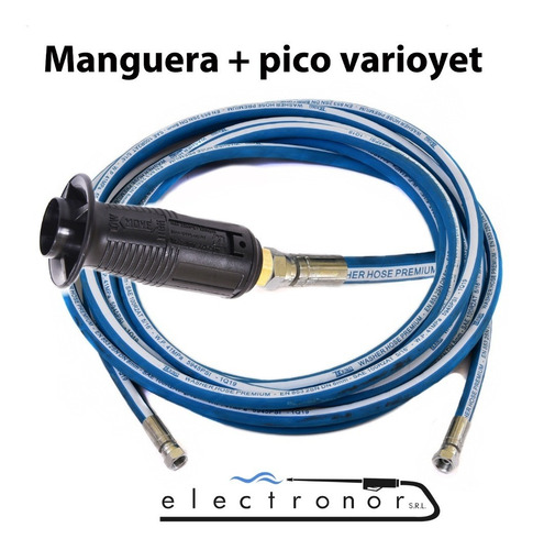 Manguera Hidrolavadora 15 Mts Con Pico Regulable Sin Lanza - Imagen 2