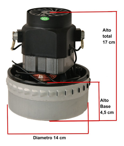 Motor Aspiradora 1000 W Machtools, Soteco,gamma,bta, Varias - Imagen 2