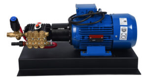 Hidrolavadora Placa Base Trifásica 200 Bar 7.5hp Udor Indust Plata/azul/negra 50