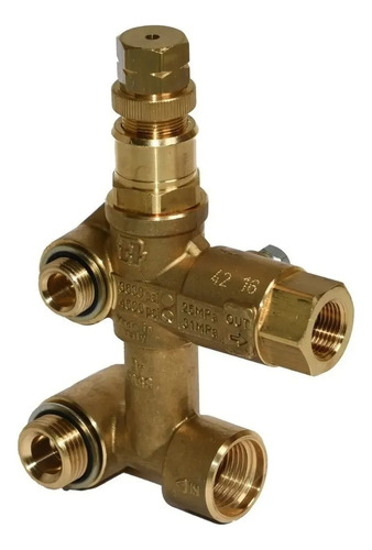 Válvula Bypass Hidrolavadora 3wz-1507c 180 Bar Bronce - Imagen 3