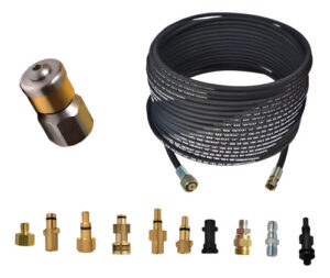 Manguera + Pico Rotativo Destapa Cañerias X 30 Metros Negro, Bronce, Plata 50