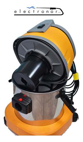 Combo Aspiradora Limpia Lava Tapizados 15l 1 Motor 1000w Plateado/naranja - Imagen 2
