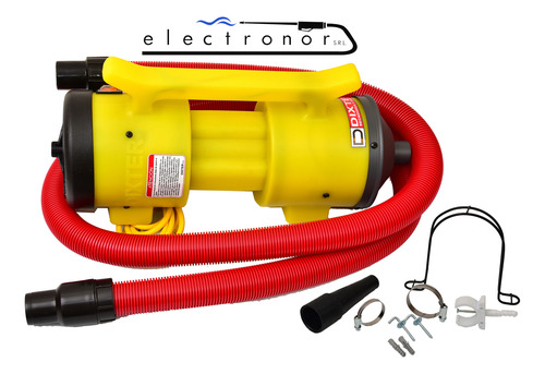 Turbina Peluqueria Canina Dixter Modelo 2802 2 Motores 2000w Amarillo - Imagen 6