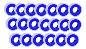 Rollo Cinta Teflón 1/2 X 10 Metros X 20 Unidad Alta Densidad Blanco Lisa