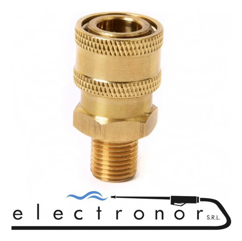 Válvula Bypass Hidrolavadora 3wz-1507c 180 Bar Bronce - Imagen 2