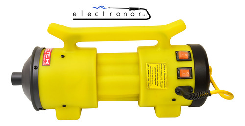 Turbina Peluqueria Canina Dixter Modelo 2802 2 Motores 2000w Amarillo - Imagen 2