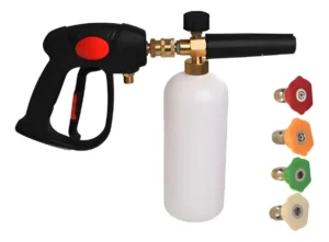 Pistola Corta + Foam Lance + Picos Hidrolavadora Bta