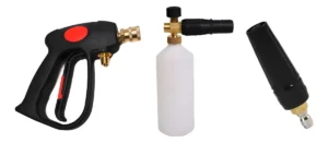 Pistola Corta + Foam Lance + Pico Hidrolavadora Universal